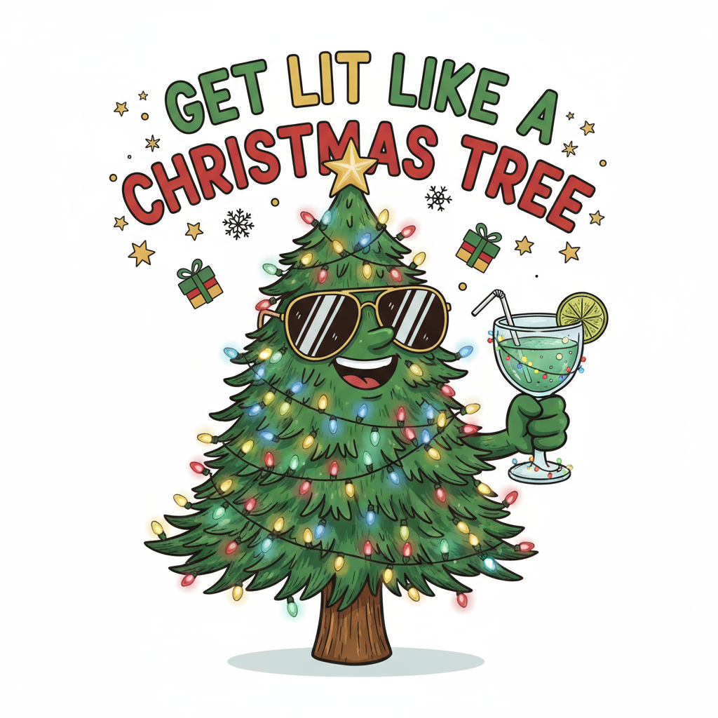 Get Lit Like a Christmas Tree-Image