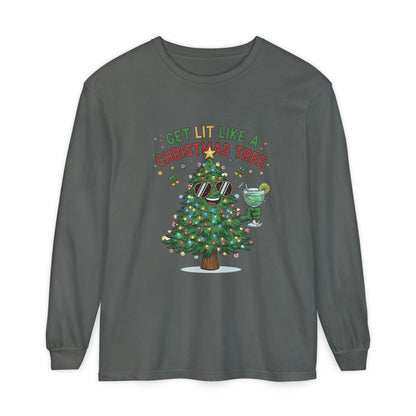 Get Lit Like a Christmas Tree – Long Sleeve Unisex Shirt