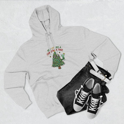 Get Lit Like a Christmas Tree – Unisex Fleece Holiday Hoodie