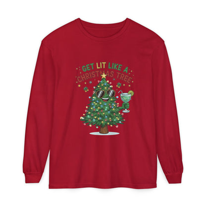 Get Lit Like a Christmas Tree – Long Sleeve Unisex Shirt