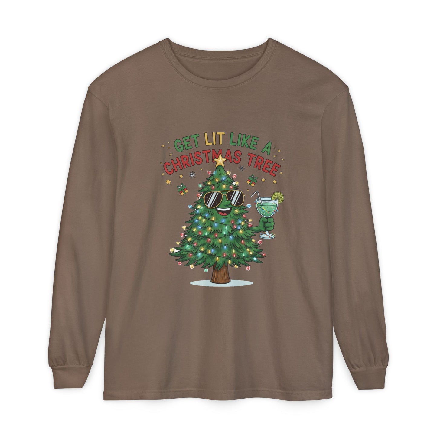 Get Lit Like a Christmas Tree – Long Sleeve Unisex Shirt
