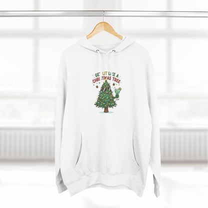 Get Lit Like a Christmas Tree – Unisex Fleece Holiday Hoodie