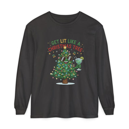 Get Lit Like a Christmas Tree – Long Sleeve Unisex Shirt