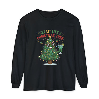 Get Lit Like a Christmas Tree – Long Sleeve Unisex Shirt