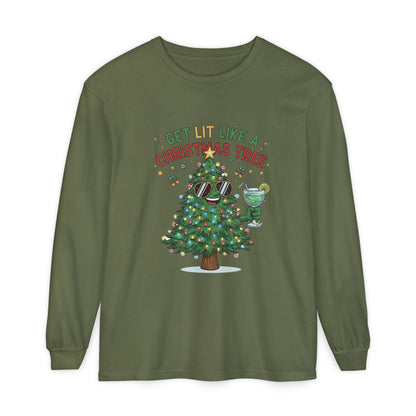 Get Lit Like a Christmas Tree – Long Sleeve Unisex Shirt