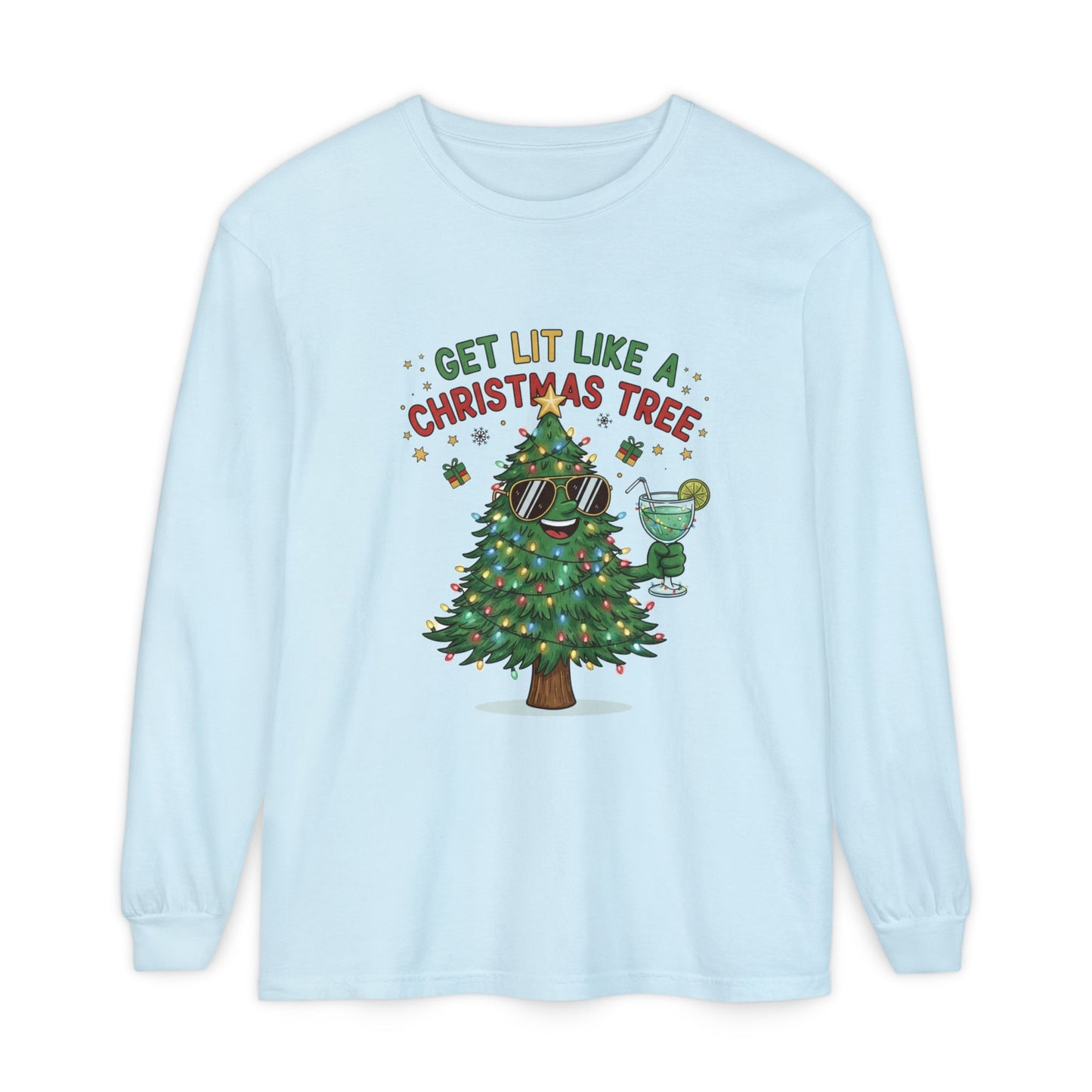 Get Lit Like a Christmas Tree – Long Sleeve Unisex Shirt
