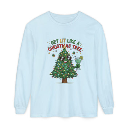 Get Lit Like a Christmas Tree – Long Sleeve Unisex Shirt