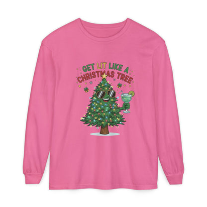 Get Lit Like a Christmas Tree – Long Sleeve Unisex Shirt