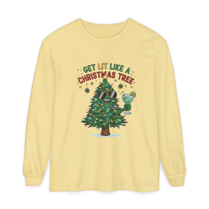 Get Lit Like a Christmas Tree – Long Sleeve Unisex Shirt