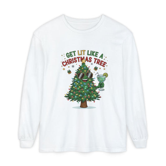 Get Lit Like a Christmas Tree – Long Sleeve Unisex Shirt
