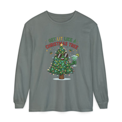 Get Lit Like a Christmas Tree – Long Sleeve Unisex Shirt