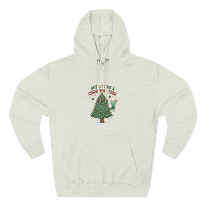 Get Lit Like a Christmas Tree – Unisex Fleece Holiday Hoodie