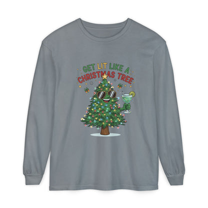 Get Lit Like a Christmas Tree – Long Sleeve Unisex Shirt