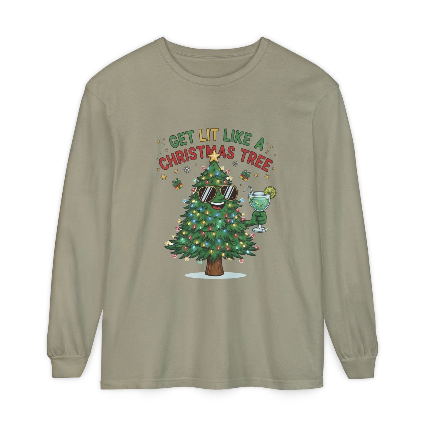 Get Lit Like a Christmas Tree – Long Sleeve Unisex Shirt