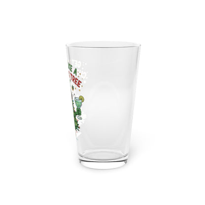 Get Lit Like a Christmas Tree – Holiday Pint Glass (16oz)