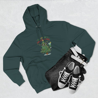 Get Lit Like a Christmas Tree – Unisex Fleece Holiday Hoodie